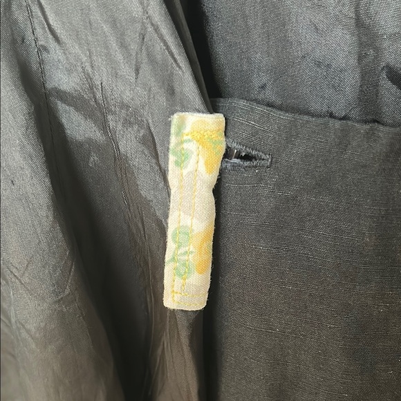 Navy Spaghetti Strap linen Dress - Picture 6 of 6